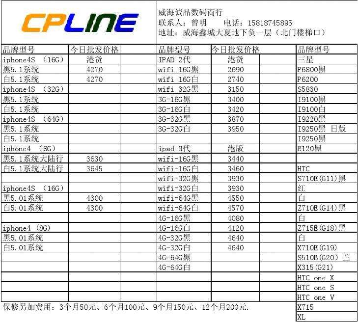 {易七娛樂}(手机报价单表格大全图片)